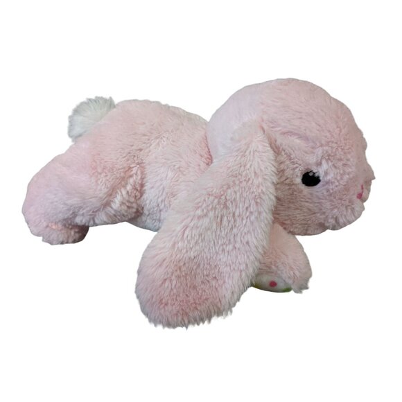 Dan Dee Pink Plush Bunny Rabbit With Polka Dot Ears Stuffed Animal 12" Adorable - Picture 2 of 9